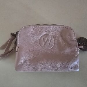 Wanderers blush leather card wallet